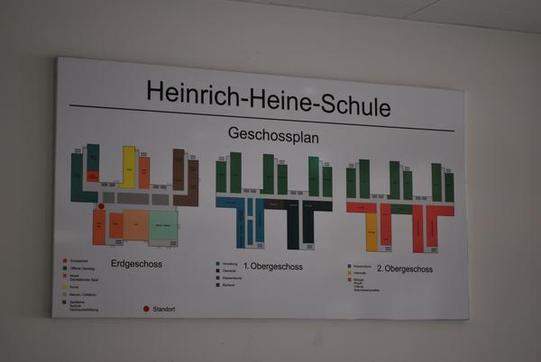 Geschossplan neue Heinrich-Heine-Schule