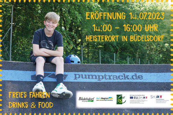 Plakat Er&ouml;ffnung Pumptrack 14.07.2023