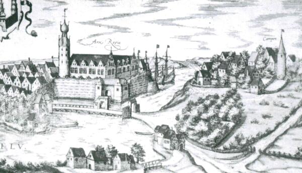 Ausschitt eines Striches der Reinholdsburg_Braun und Hogenberg 1588