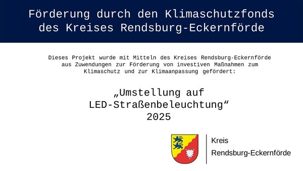Klimaschutz - Hinweis F�rderung LED