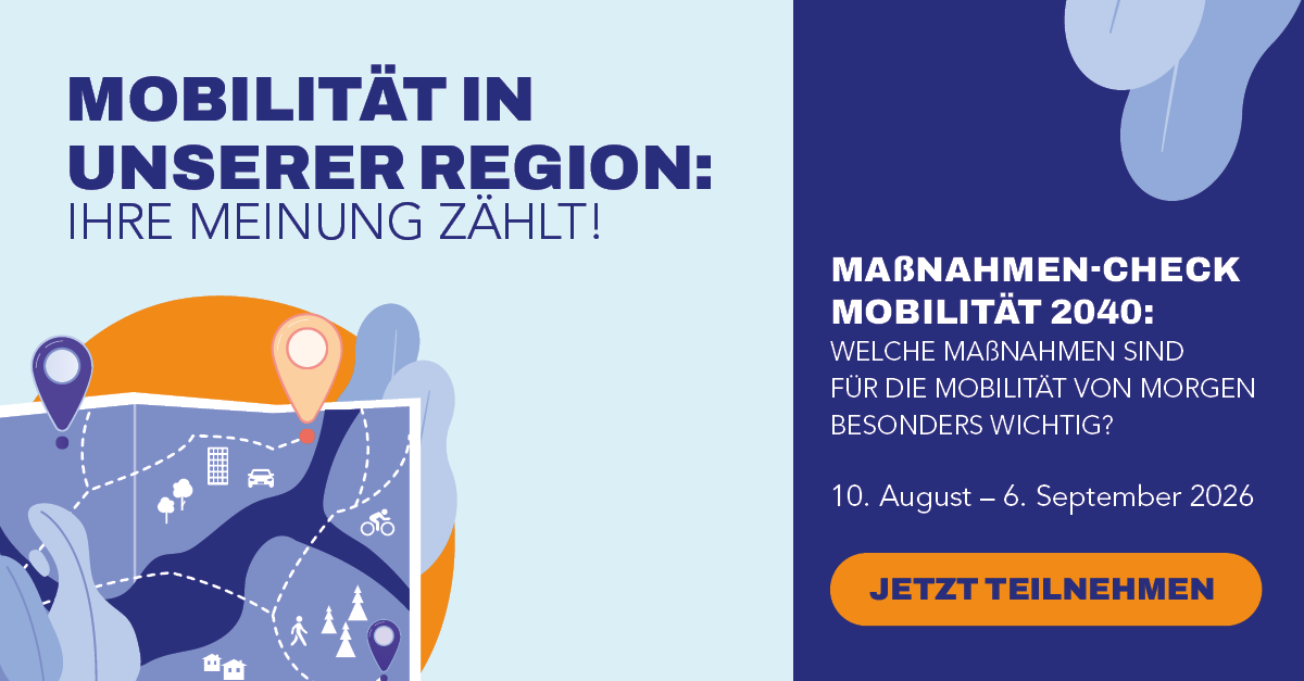 Mobilit&auml;tsentwicklungsplan: Online-Beteiligung zum Ma&szlig;nahmen-Check 1