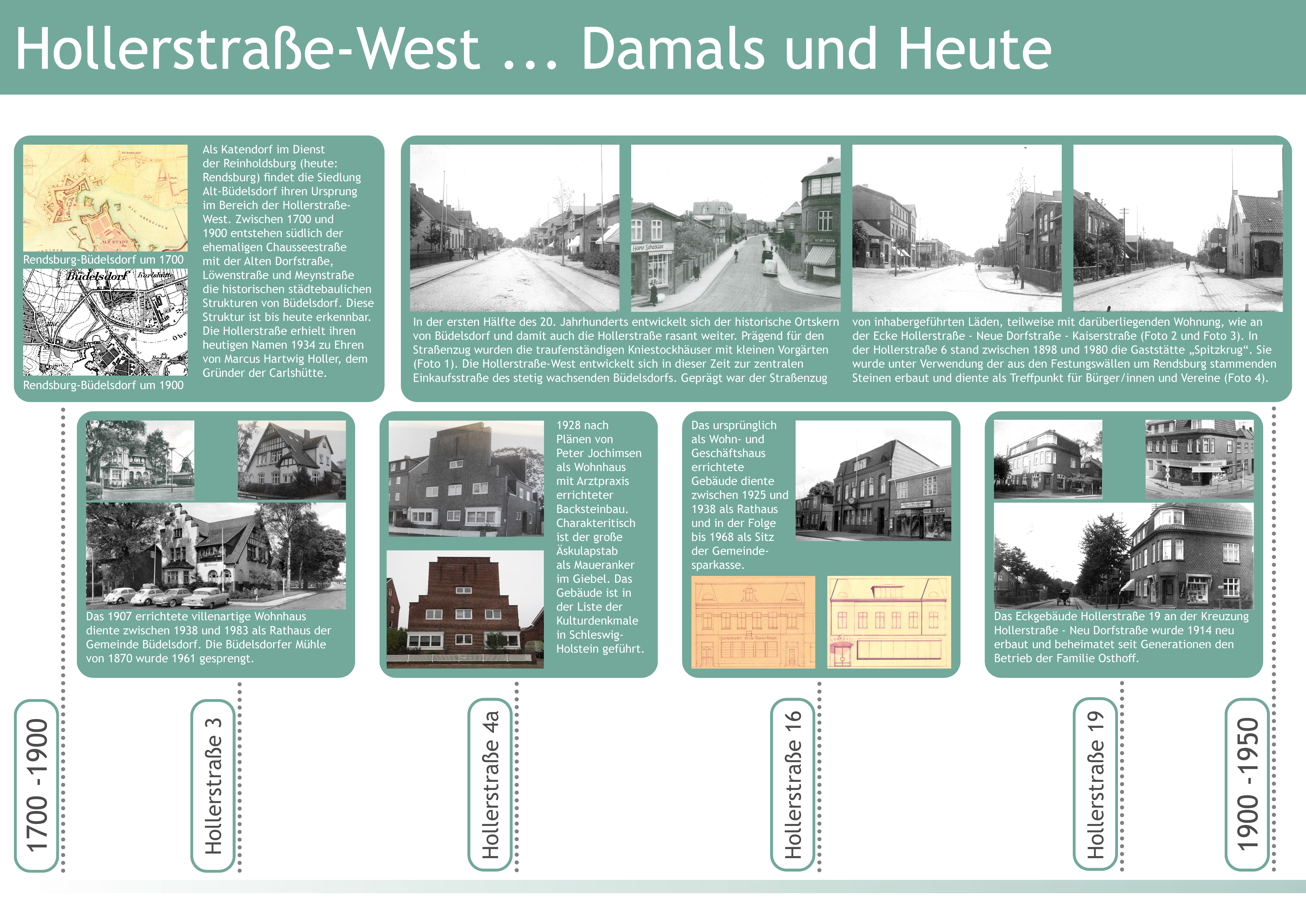 Hollerstraße-West - Damals und Heute - Teil 1